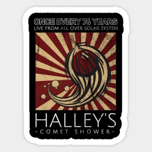 Halley's Comet Show Festival Sticker